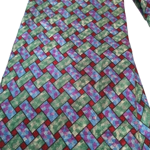 BOGO FREE Vintage Boston Traders Latticework Design Necktie - Picture 7 of 7